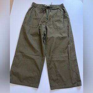 O.N.S. ONS One Nice Shop Cropped Pants Cotton Green Size Large